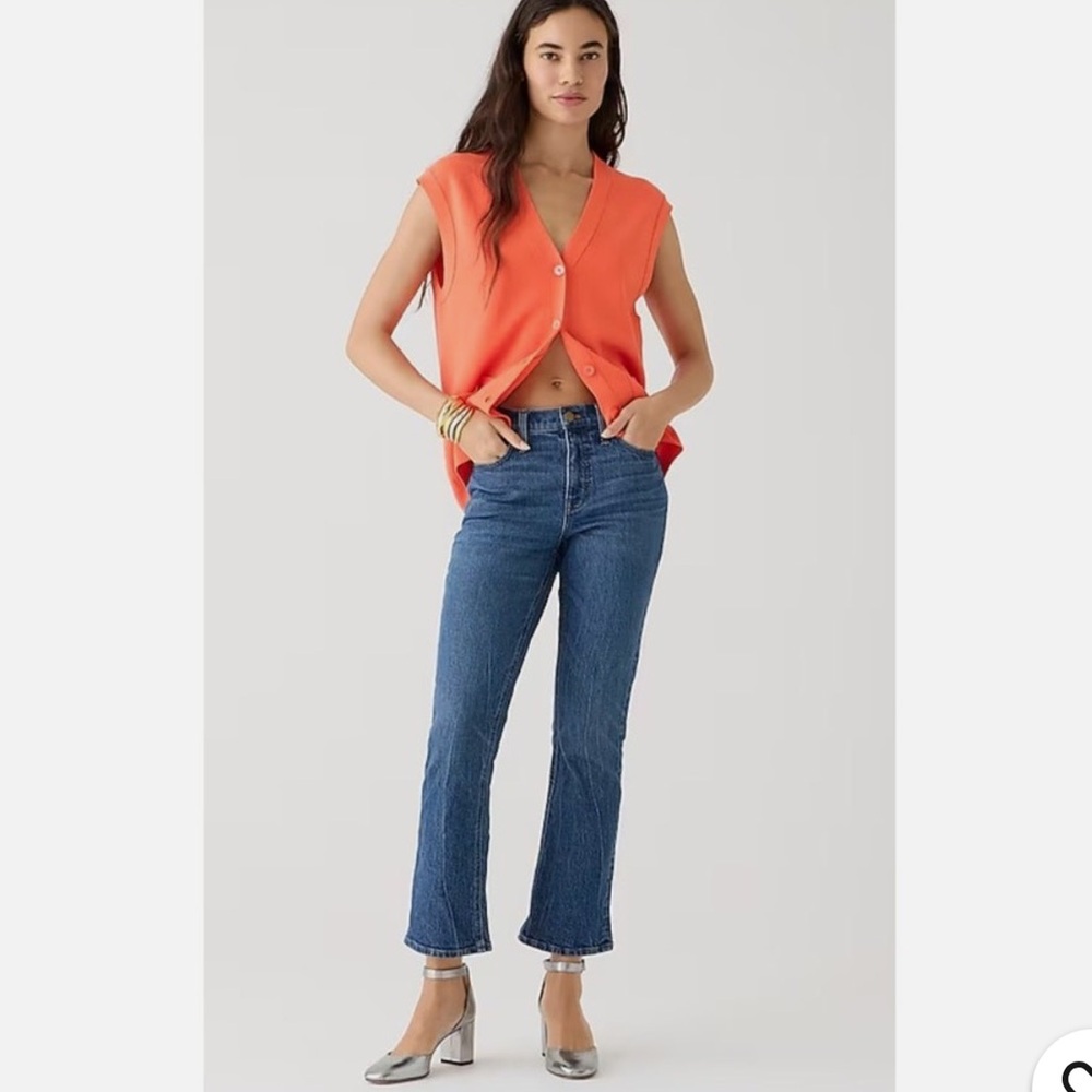 J. Crew Demi Boot Crop Jeans in Blue Denim